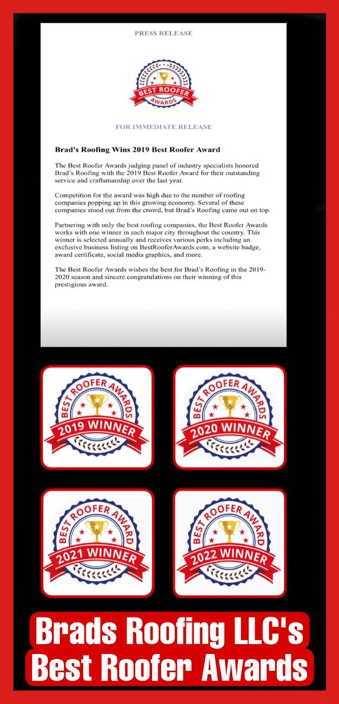 Slide of Brads Roofing