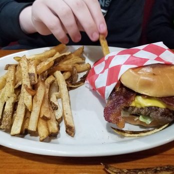 R & K on Santa Fe - Juicy bacon cheeseburger and fries. $9.49 - American Near Me - Weatherford, Texas R & K on Santa Fe - Juicy bacon cheeseburger and fries. $9.49 - American Near Me - Weatherford, Texas