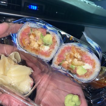 KimBob-Rex - Big Fat Alaskan Burrito with ginger and wasabi - Sushi Bars Near Me - Glendale, California