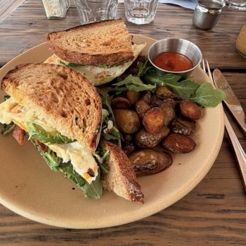Malibu Farm Restaurant - Fried egg sandwich - Salad Near Me - Malibu, California