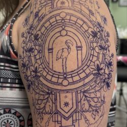 Under the Gun Tattoo Studio - Perfect stencil placement!!