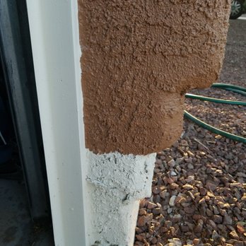 Wildcat Painting Company - All the other houses have a straight line... I'm pretty sure this is not because of a stucco problem - Painters Near Me - Tucson, Arizona Wildcat Painting Company - All the other houses have a straight line... I'm pretty sure this is not because of a stucco problem - Painters Near Me - Tucson, Arizona