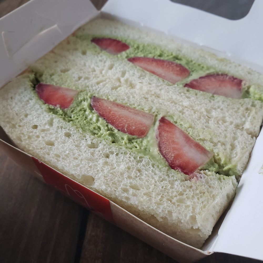 Sandoitchi - Matcha strawberry sando - Japanese Near Me - Dallas, Texas Sandoitchi - Matcha strawberry sando - Japanese Near Me - Dallas, Texas
