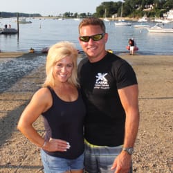 Joe & Theresa Caputo after filming episode of The Long Island Medium in Huntington.