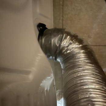 The Home Depot - Home Depot used regular duct tape on dryer vent opening, which is a fire hazard. Metal hose clamps should be used. - Appliances Near Me - Seekonk, Massachusetts The Home Depot - Home Depot used regular duct tape on dryer vent opening, which is a fire hazard. Metal hose clamps should be used. - Appliances Near Me - Seekonk, Massachusetts