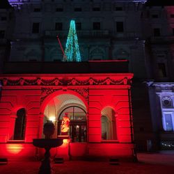 The Preservation Society of Newport County - outside lights at The Breakers