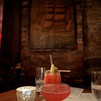 Planters Tavern - Proper Highclere Castle gin infused with house blend hibiscus test - Bars Near Me - Savannah, Georgia