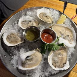 Raw Maine Oysters on the Half Shell Raw Maine Oysters on the Half Shell