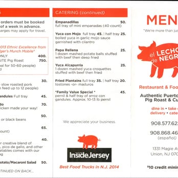 El Lechon De Negron - Catering menu - Food Trucks Near Me - Union, New Jersey El Lechon De Negron - Catering menu - Food Trucks Near Me - Union, New Jersey
