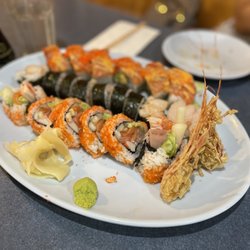 Sunset, scallop, Sabu rolls