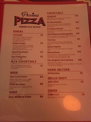 Menu photo 1 Precious Pizza Salem, OR Menu photo 1 Precious Pizza Salem, OR