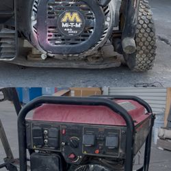 DB Service Center - Before and after on a MI-T-M generator. Replaced the broken frame and serviced with a tune up