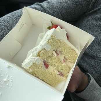 Layer Cake - Strawberries and cream Cake by the slice - Breakfast & Brunch Near Me - Irvine, California Layer Cake - Strawberries and cream Cake by the slice - Breakfast & Brunch Near Me - Irvine, California