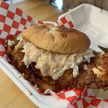 Papi Clary's Kitchen - spicy chicken sandwich ($12) - Asian Fusion Near Me - Concord, California