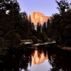 Blackberry Inn Yosemite - Half Dome Alpenglo at Yosemite Valley.