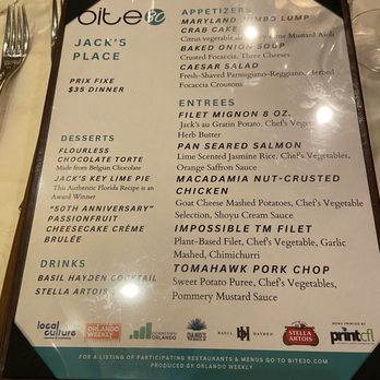 Jack's Place Restaurant & Lounge - Menu - American Near Me - Orlando, Florida Jack's Place Restaurant & Lounge - Menu - American Near Me - Orlando, Florida