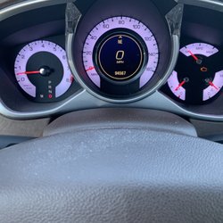 Car Spa - Dust left on steering column - didn't even try