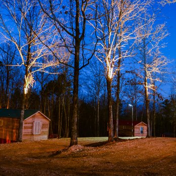 Tiny Town OK - Cabins at night - Vacation Rentals Near Me - Broken Bow, Oklahoma Tiny Town OK - Cabins at night - Vacation Rentals Near Me - Broken Bow, Oklahoma