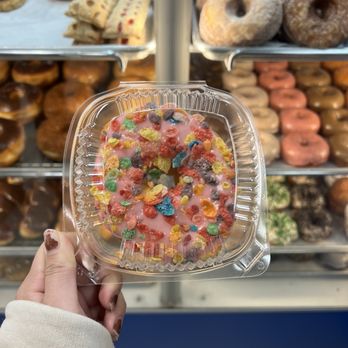 Simone's Donuts - their strawberry fruity pebbly donut - Donuts Near Me - Long Beach, California Simone's Donuts - their strawberry fruity pebbly donut - Donuts Near Me - Long Beach, California