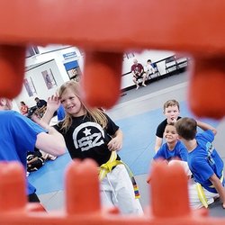 On The Mat Martial Arts - Little ninjas showing great confidence and courage by breaking karate boards!