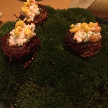 Field Restaurant - Amuse bouche, crispy potato cakes - Czech Near Me - Prague, Puerto Rico
