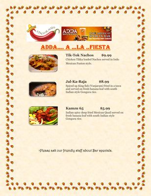 Menu photo 6 Adda Sports Pub & Eatery Suwanee, GA