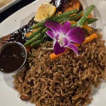 Fusion Latin and Caribbean - Jerk salmon - Latin American Near Me - West Warwick, Rhode Island Fusion Latin and Caribbean - Jerk salmon - Latin American Near Me - West Warwick, Rhode Island