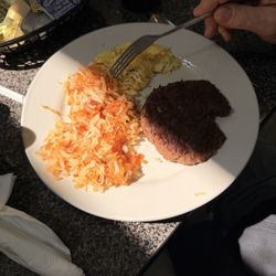 Henry's - Steak and 2 eggs light.
