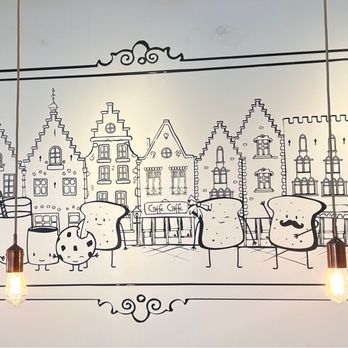That's Toast - Cool drawings throughout the place - Breakfast & Brunch Near Me - Bruges, VWV