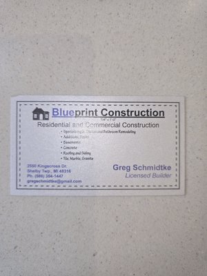 Blueprint Construction Logo
