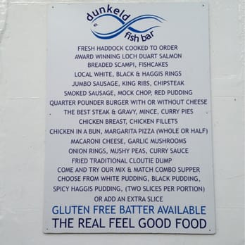 Dunkeld Fish Bar - Brilliant menu with mainly locally sourced produce. - Fish & Chips Near Me - Dunkeld, PKN