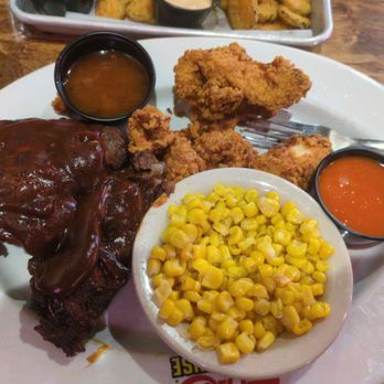 Logan's Roadhouse - Ribs n chicken tenders with corn with 2 dipping sauce. - Steakhouses Near Me - Ft. Wayne, Indiana Logan's Roadhouse - Ribs n chicken tenders with corn with 2 dipping sauce. - Steakhouses Near Me - Ft. Wayne, Indiana