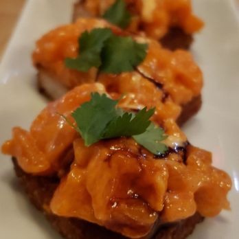 Seabutter - CRISPY RICE W SPICY SALMON - $8 two peices per order. - Japanese Near Me - Beverly Hills, California Seabutter - CRISPY RICE W SPICY SALMON - $8 two peices per order. - Japanese Near Me - Beverly Hills, California