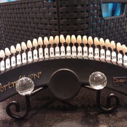 Davinci Teeth Whitening - The '"scale" they use to judge your teeth before & after. 1st session I was at a 3 or 4, after 2nd session Im at a -2 or -3!!!