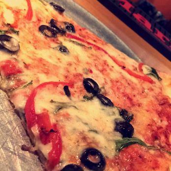The Post - Slice of the Day: Olives, Spinach, and roasted red bell peppers 4/5 - Pizza Near Me - Louisville, Kentucky The Post - Slice of the Day: Olives, Spinach, and roasted red bell peppers 4/5 - Pizza Near Me - Louisville, Kentucky