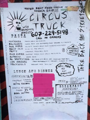Menu photo 2 Circus Truck Ithaca, NY