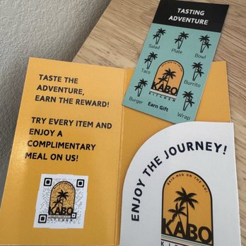 Kabo Kitchen - Punch card reward - Mediterranean Near Me - Santa Ana, California