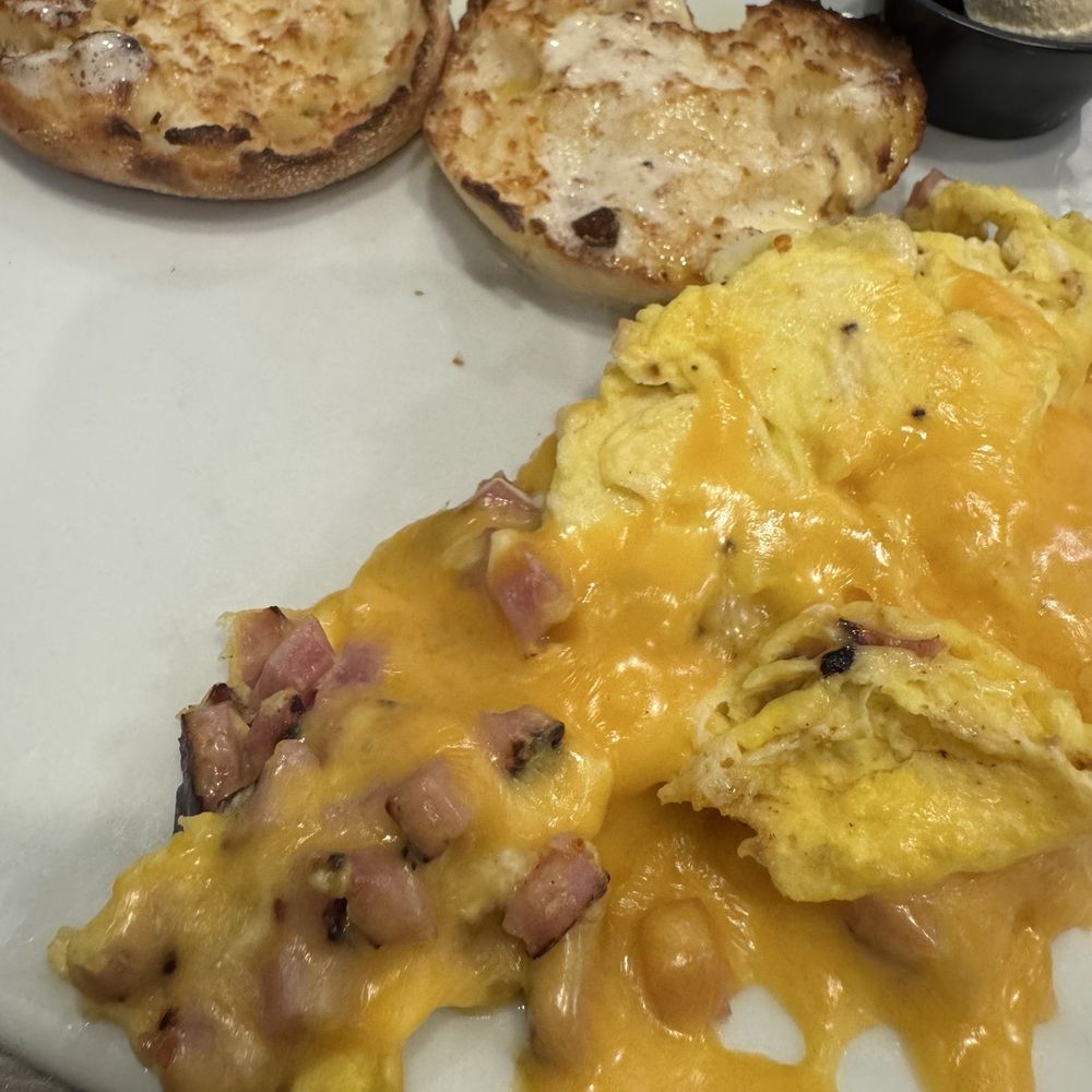 Perkins Restaurant & Bakery - Scrambled eggs with ham and cheese. Supposed to be well done muffin. - Bakeries Near Me - Meadville, Pennsylvania Perkins Restaurant & Bakery - Scrambled eggs with ham and cheese. Supposed to be well done muffin. - Bakeries Near Me - Meadville, Pennsylvania