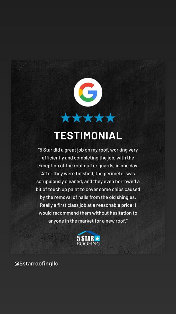 Slide of 5 Star Roofing