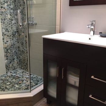 MM Remodeling - downstairs bath, shower and vanity. - General Contractors Near Me
