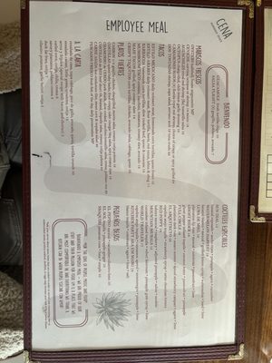 Menu photo 1 Employee Meal Birmingham, MI Menu photo 1 Employee Meal Birmingham, MI