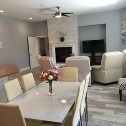 AAR Quality Senior Living - Breakfast Room & Living Room