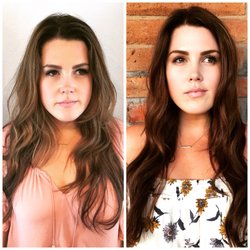 Yamaguchi Salons - Turned this beautiful brunette into a delicious Carmelita espresso swirl coloring going into summer.