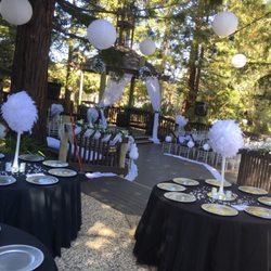 Wedding setup in Redwood City.
