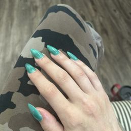 My long Gel X nail manicure !