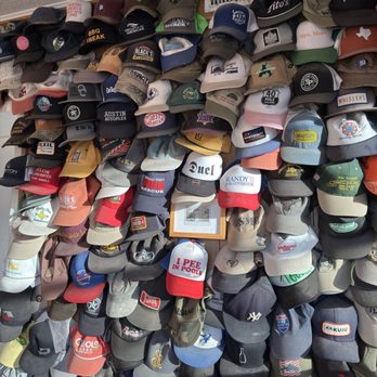 Old Pal Bar Texas Tavern - Hat wall - American Near Me - Lockhart, Texas Old Pal Bar Texas Tavern - Hat wall - American Near Me - Lockhart, Texas