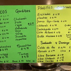 Antojitos Mexicanos El Barbas - Amazing menu. Really authentic Mexican. Not Tex-Mex.