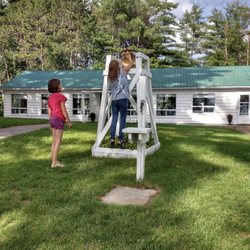 McMillan's Cabins - The bell is wrung for every meal, 8:30 breakfast, 12:30 lunch, and 5:30 dinner. Huge tradition the kids love to take part in.