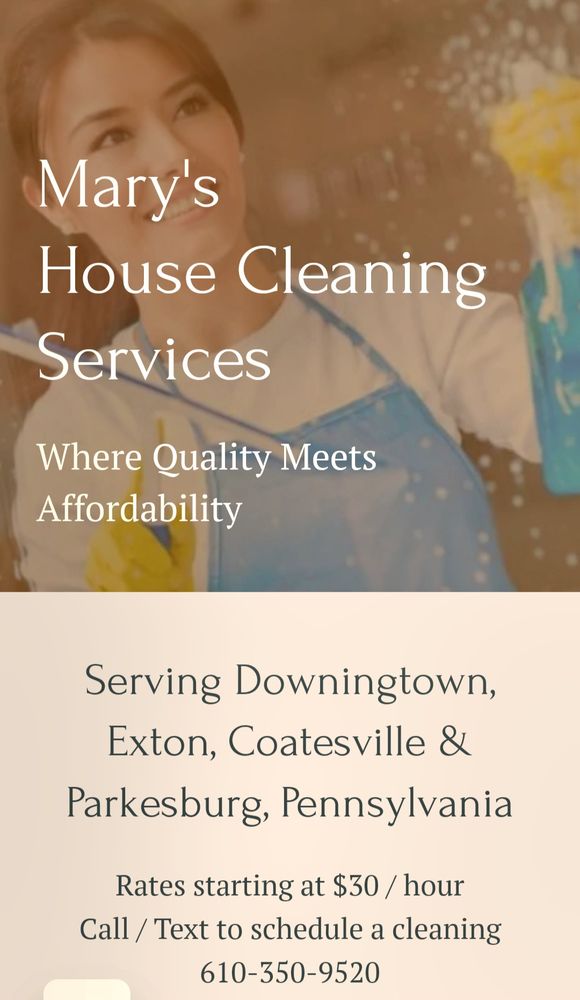 HOUSE CLEANING BY MARY Updated May 2024 Parkesburg, Pennsylvania