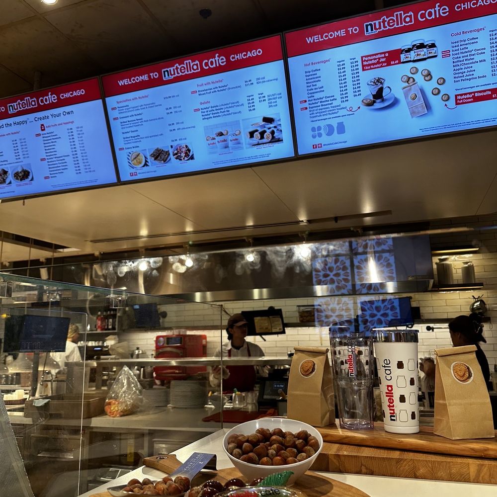 Nutella Cafe - Inside - Desserts Near Me - Chicago, Illinois Nutella Cafe - Inside - Desserts Near Me - Chicago, Illinois